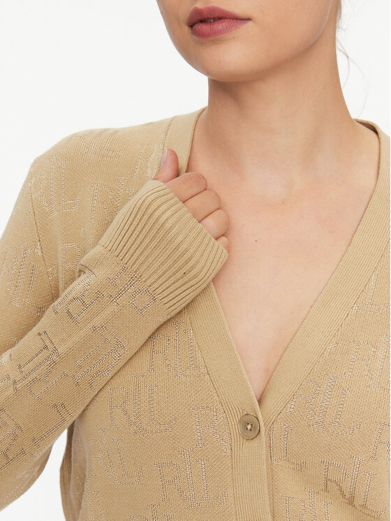 LAUREN RALPH LAUREN Lauren Ralph Lauren Strickjacke 200916279001 Beige Regular Fit