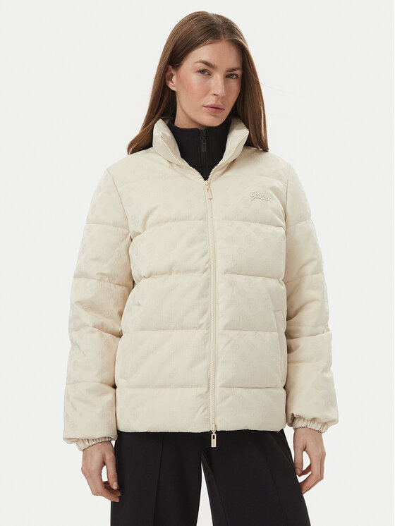Guess Guess Зимова куртка V6BL06 W4302 Кремовий Regular Fit