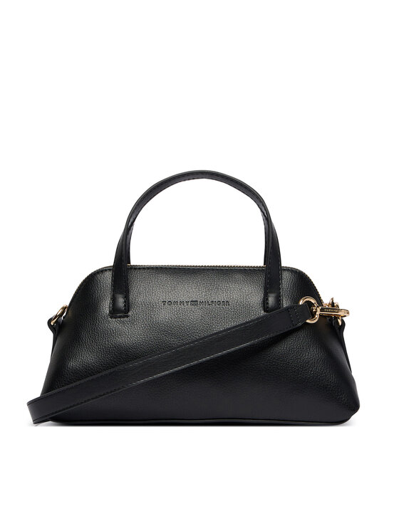 Tommy Hilfiger Tommy Hilfiger Geantă Th Buckle Mini Tote AW0AW19034 Negru