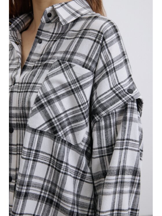 Estro Estro Camicia ER00119330 Bianco Loose Fit
