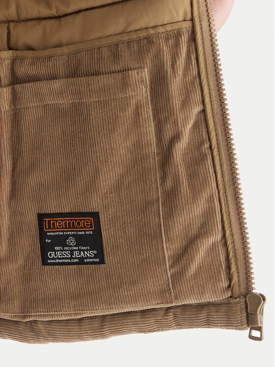 Guess Jeans Guess Jeans Giubbotto invernale W5BL17 W2061 Beige Regular Fit