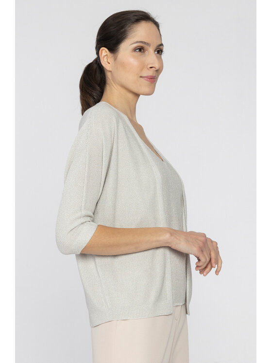 Deni Cler Milano Deni Cler Milano Kardigan T-DC-K001-D2-20-13-1 Beżowy Regular Fit