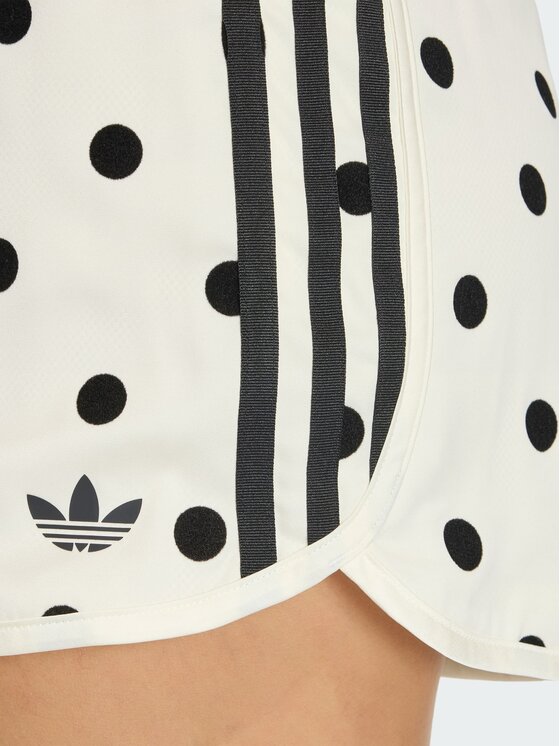 adidas adidas Szorty materiałowe 161637 Biały Loose Fit