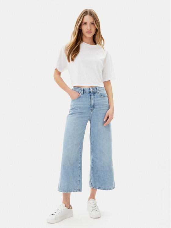 Tommy Hilfiger Tommy Hilfiger Traperice WW0WW45504 Svijetloplava Relaxed Fit