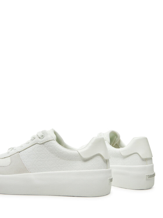 Calvin Klein Calvin Klein Laisvalaikio batai Vulc Lace Up - Mono HW0HW02293 Balta