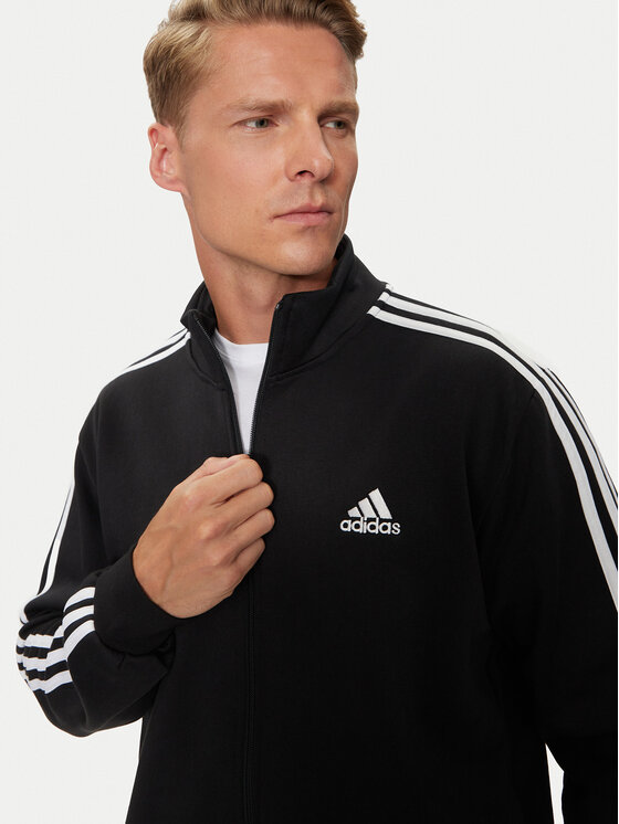 adidas adidas Спортивний костюм Basic 3-Stripes IJ6067 Чорний Regular Fit