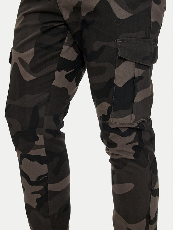 Brave Soul Brave Soul Joggers kalhoty MTR-FINECAMOCRGR Zelená Slim Fit