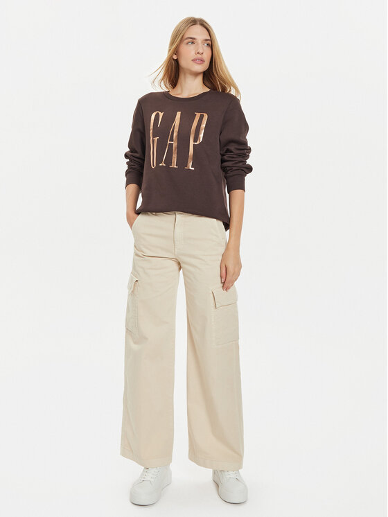 Gap Gap Bluză 540907-05 Maro Relaxed Fit