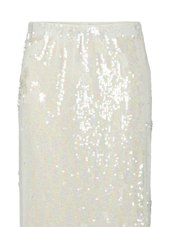YAS YAS Fustă maxi Sequina 26037771 Écru Regular Fit