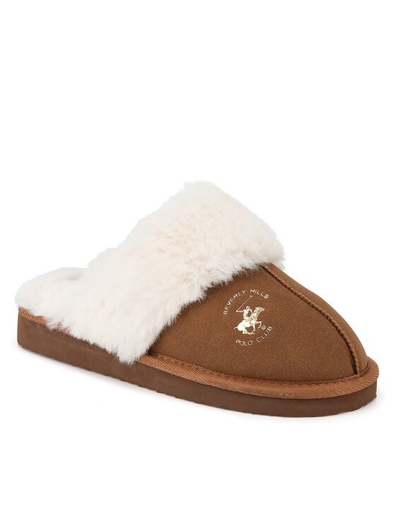 Beverly Hills Polo Club Beverly Hills Polo Club Παντόφλες Σπιτιού WFA3417-1 Καφέ
