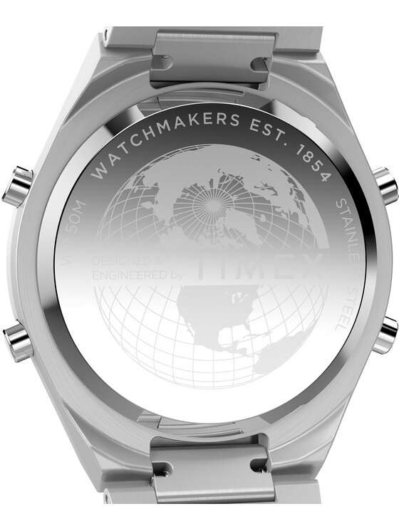 Timex Timex Zegarek TW2Y09800 Srebrny