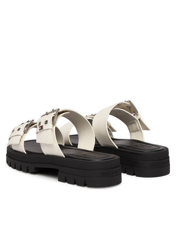 Tommy Jeans Tommy Jeans Šlepetės Tjw Buckle Straps Sandal EN02966 Écru
