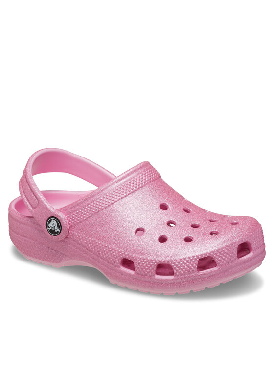 Crocs Crocs Klapki Classic Glitter Kids Clog T 206992 Różowy