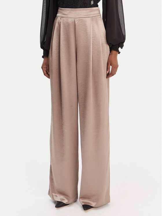 Guess Pantaloni din material W6RB66 W2612 Bej Slim Fit