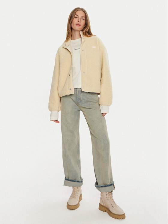 Calvin Klein Jeans Calvin Klein Jeans Μπουφάν μεταβατικό J20J224928 Μπεζ Regular Fit