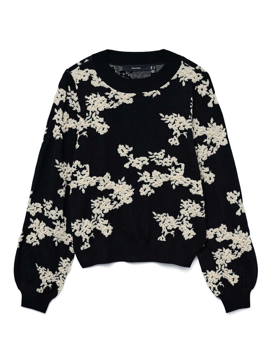 Vero Moda Vero Moda Sweter Nancy 10333561 Czarny Regular Fit