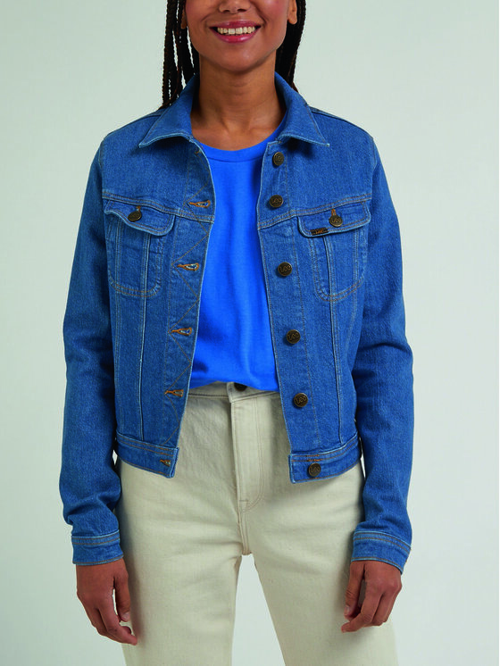 Lee Jeans jakna Rider L54MGWB01 112330459 Modra Regular Fit