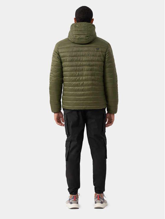 4F 4F Kurtka przejściowa 4FAW23TDJAM242 Zielony Regular Fit