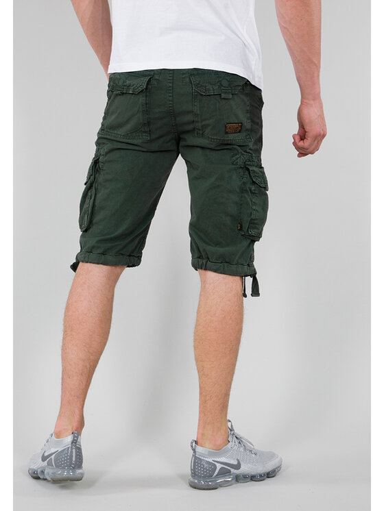 Alpha Industries Alpha Industries Szorty Jet Short Zielony Regular Fit