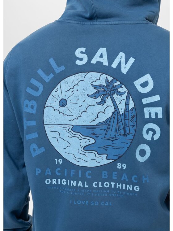 PITBULL PITBULL Bluza PLANET SURF Niebieski Regular Fit