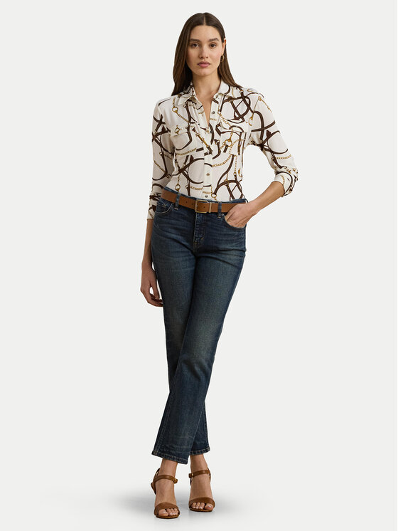 LAUREN RALPH LAUREN LAUREN RALPH LAUREN Koszula 200963878001 Biały Slim Fit