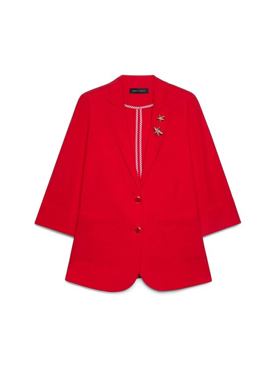 Fiorella Rubino Fiorella Rubino Giacca da abito Q034T100294N016 Rosso A-Line Fit