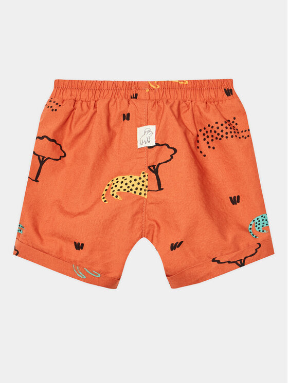United Colors Of Benetton United Colors Of Benetton Шорти з тканини 484WA900E Оранжевий Regular Fit