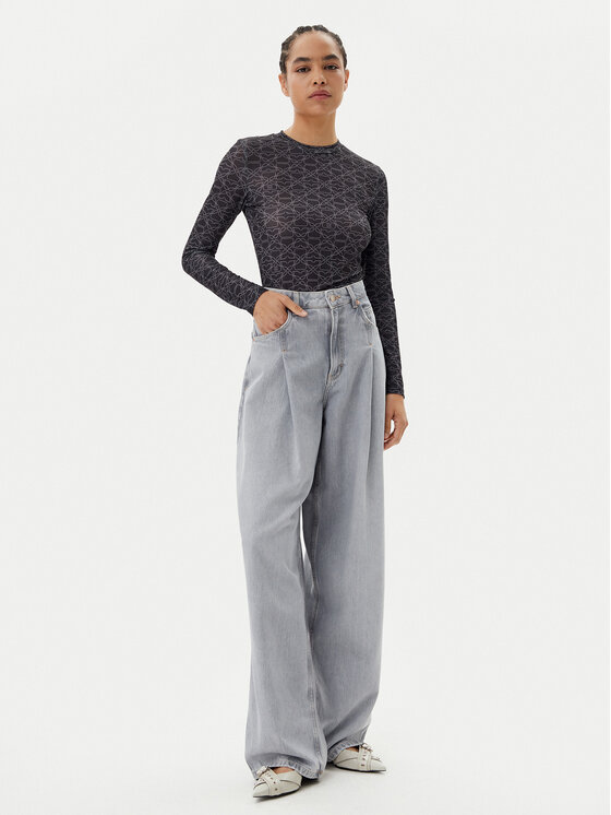 HUGO HUGO Bluzka Diralina_10 50542422 Czarny Slim Fit