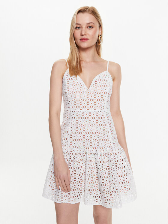 MICHAEL Michael Kors MICHAEL Michael Kors Každodenní šaty MS381N18BK Bílá Regular Fit