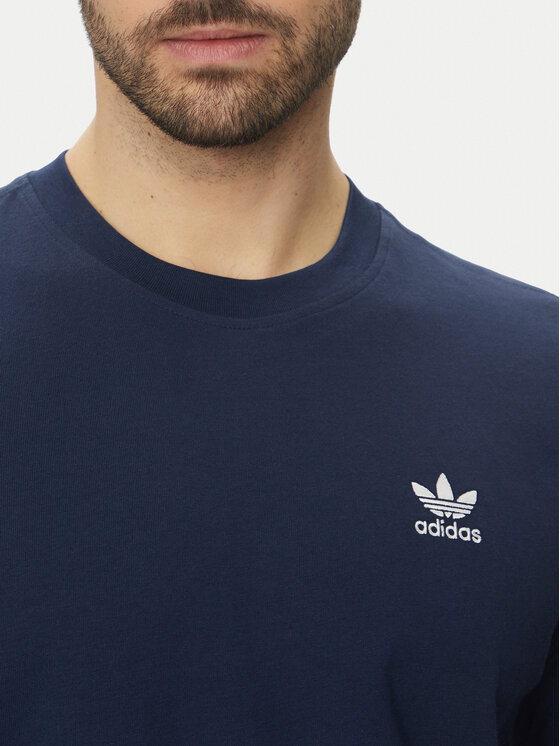 adidas adidas Тишърт Trefoil Essentials JC9989 Тъмносин Regular Fit