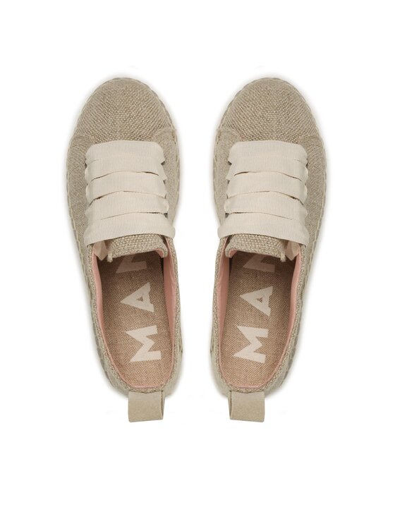 Manebi Manebi Espadrilky Lace-Up Espadrilles O 7.1 E0 Béžová