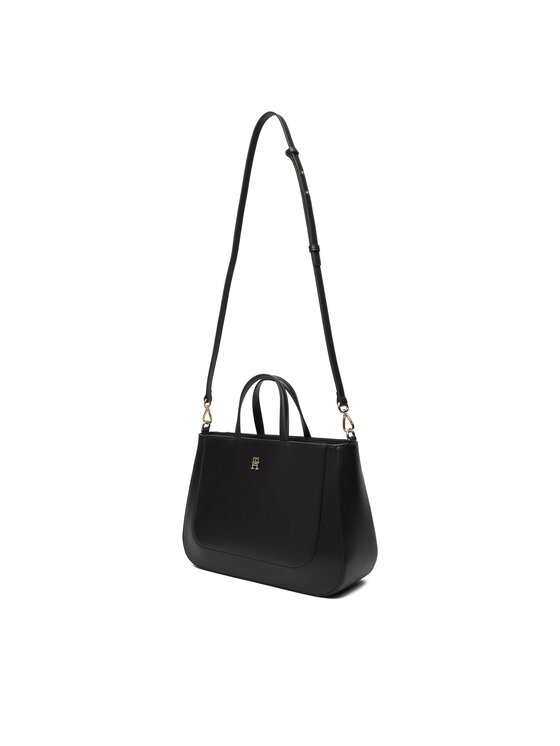Tommy Hilfiger Tommy Hilfiger Kabelka Th Glam Satchel AW0AW18145 Čierna