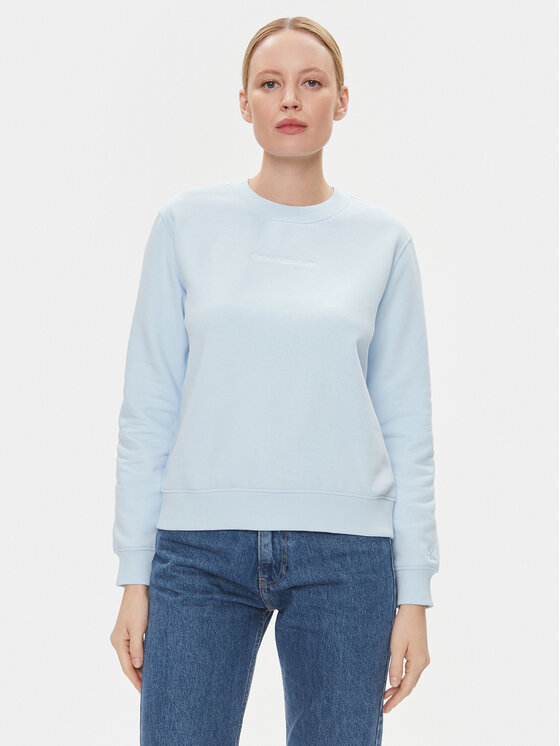 Calvin Klein Jeans Mikina Institutional J20J222548 Modrá Regular Fit