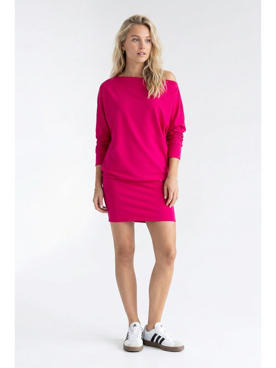 FIGL FIGL Φόρεμα καθημερινό M1345 Ανοιχτό μοβ Loose Fit