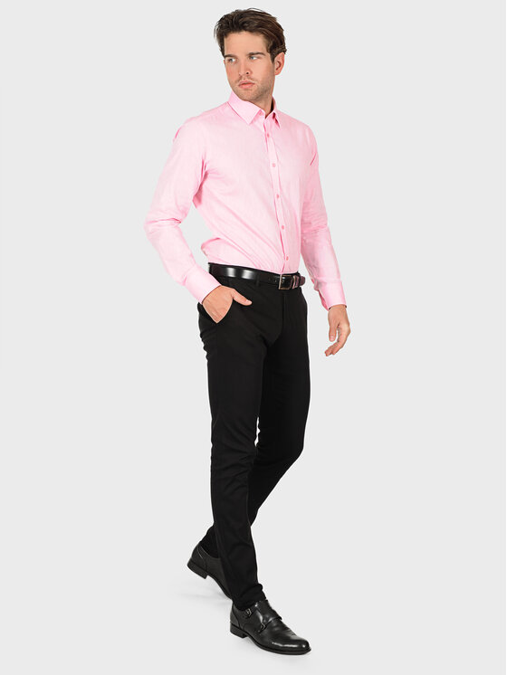 Evenemen Evenemen Koszula James Pink Różowy Slim Fit