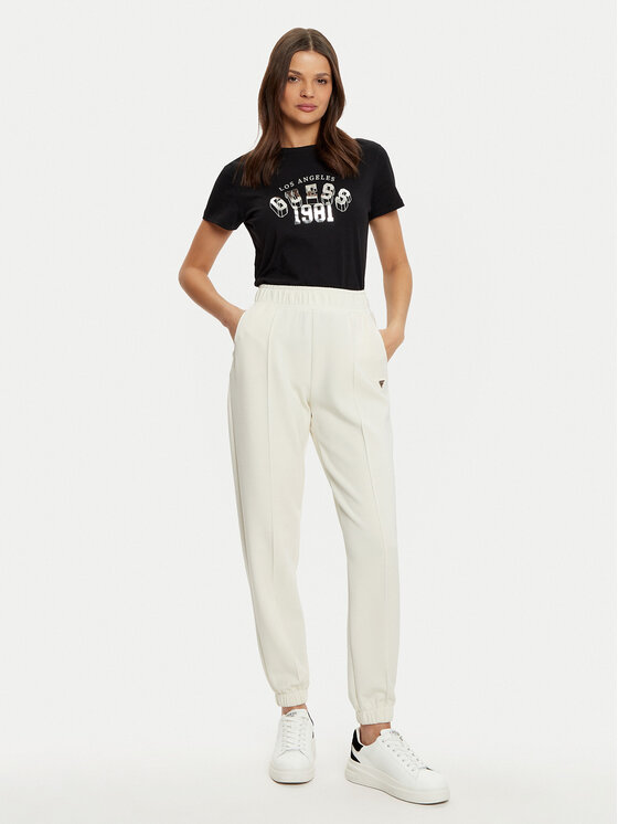 Guess Guess Jogginghose V5RB11 KCAY2 Écru Regular Fit