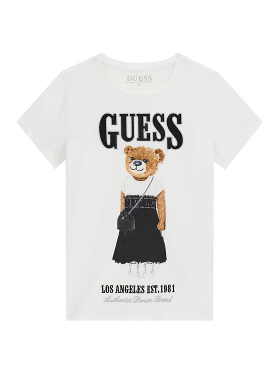 Guess Guess Póló J6RI10 K6YW4 Fehér Regular Fit