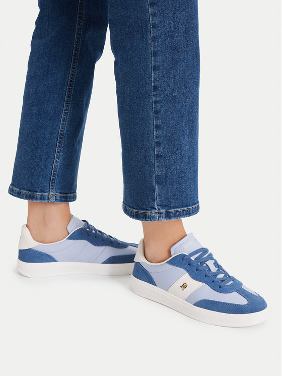 Tommy Hilfiger Tommy Hilfiger Sneakersy Premium Heritage FW0FW09497 Světle modrá
