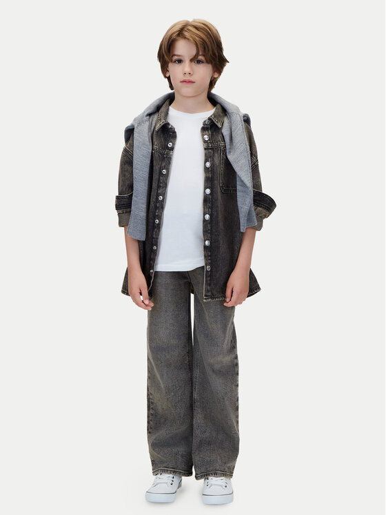 Calvin Klein Calvin Klein Džinsai Skater LVCKTJC21B Tamsiai pilka Regular Fit