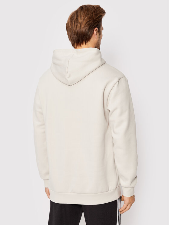 adidas adidas Džemperis ar kapuci Essentials Giant Logo Fleece HL6928 Bēšs Loose Fit