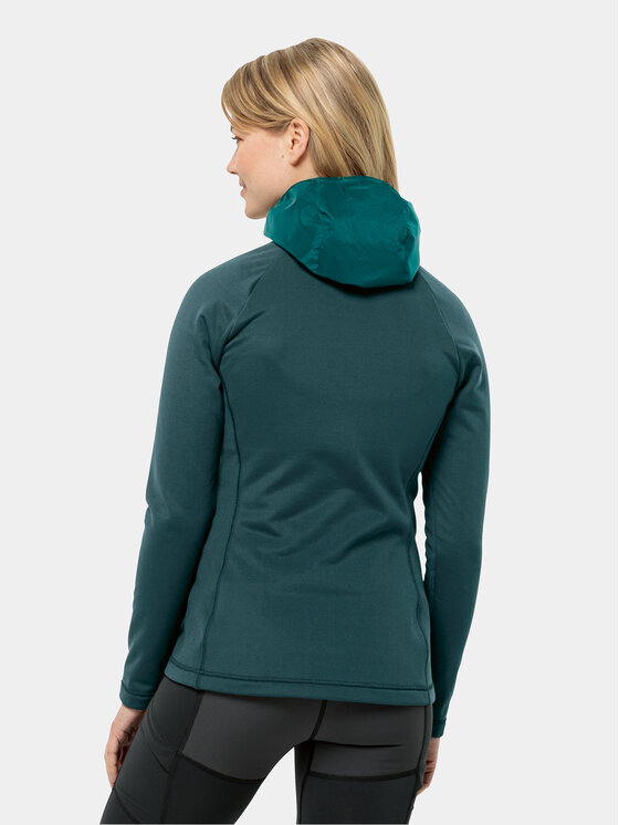 Jack Wolfskin Jack Wolfskin Outdoor jakna Tasman Down Hybrid 1711331 Zelena Regular Fit