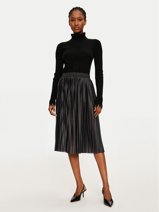 JDY JDY Fustă plisată Boa 15206814 Negru Regular Fit
