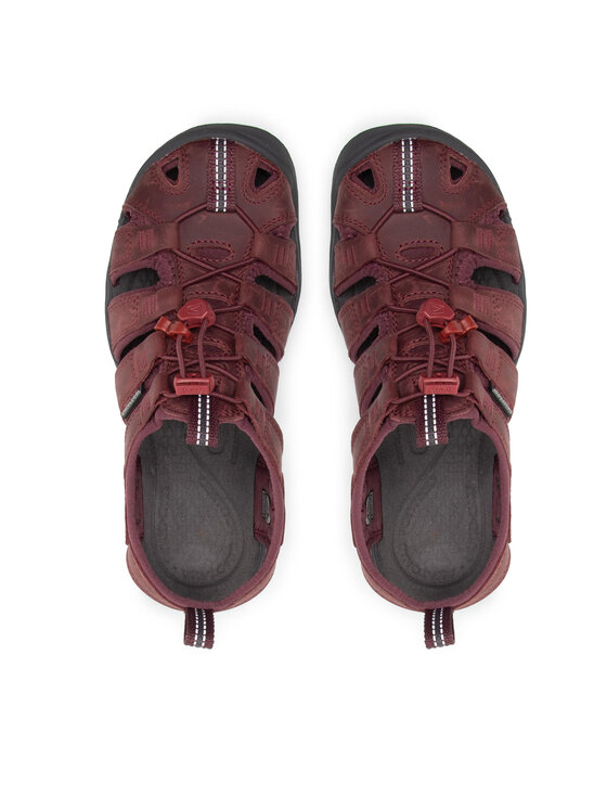 Keen Keen Sandali Clearwater Cnx Lleather 1025088 Bordo rdeča