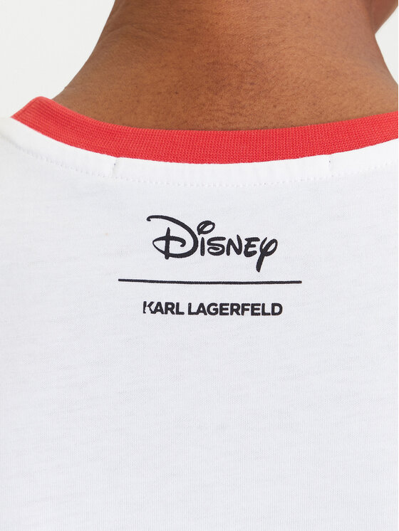 KARL LAGERFELD KARL LAGERFELD T-krekls A3W17089 Balts Regular Fit
