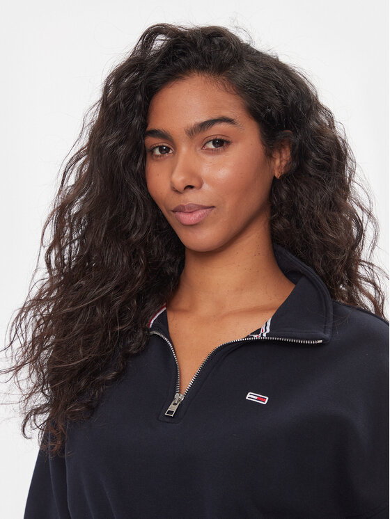 Tommy Jeans Tommy Jeans Pulóver DW0DW16129 Sötétkék Regular Fit