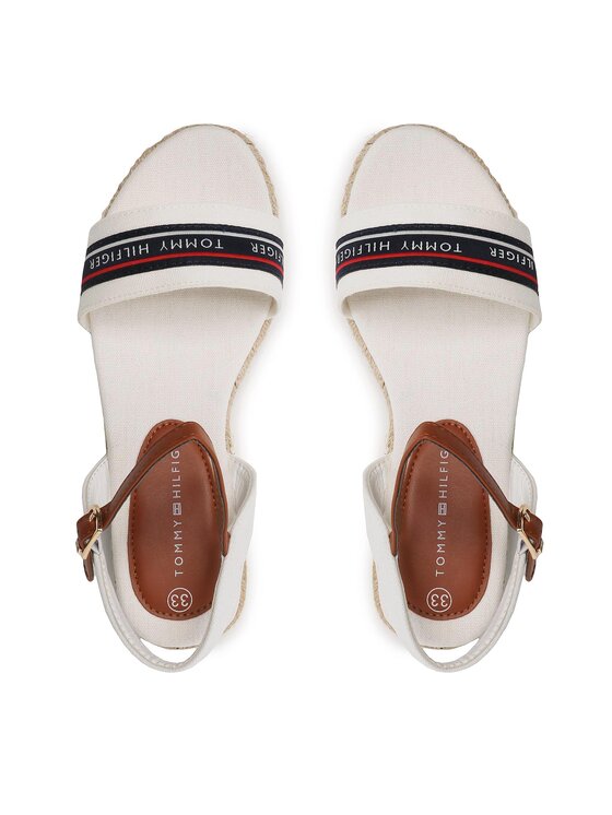Tommy Hilfiger Tommy Hilfiger Εσπαντρίγιες Rope Wedge T3A7-32777-0048X100 M Λευκό
