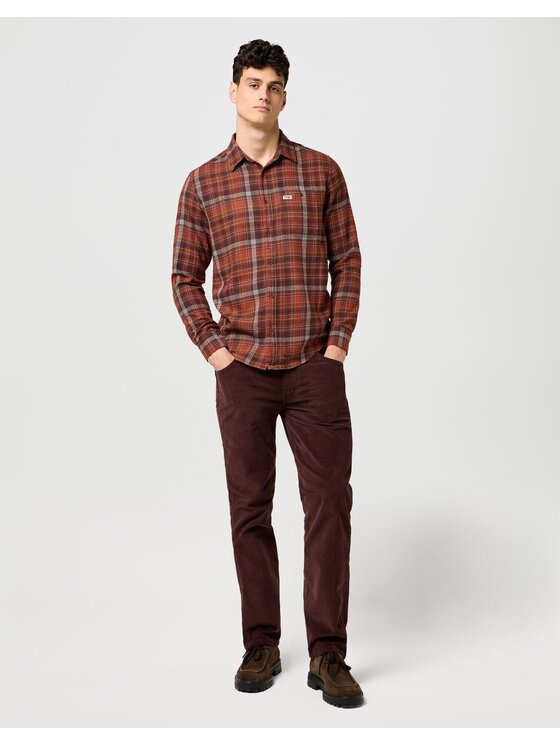 Wrangler Wrangler Koszula 1 PKT FLANNEL SHIRT Kolorowy Regular Fit