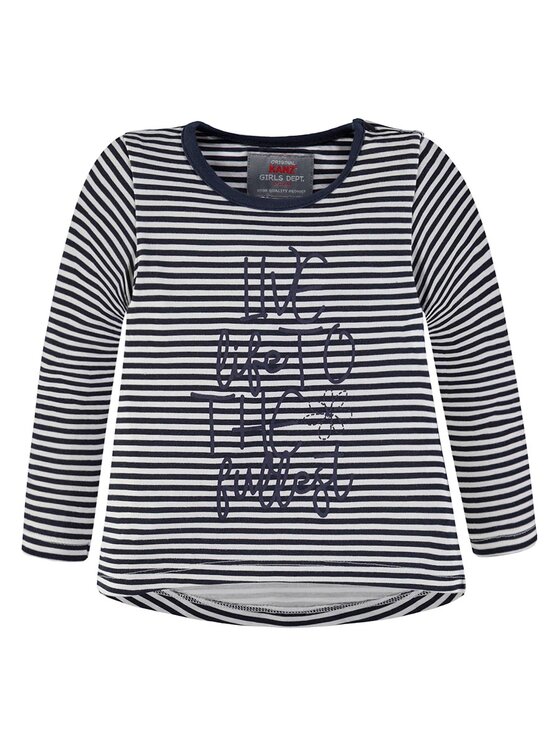 Kanz Kanz Bluzka 1836801-3800 Niebieski Basic Fit