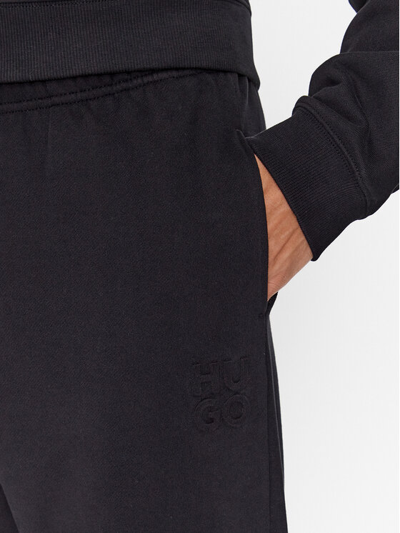 HUGO Hugo Spodnie dresowe 50500460 Czarny Relaxed Fit