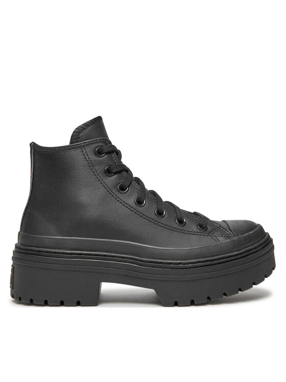 Converse Členková obuv Chuck Taylor All Star Lugged Heel Leather Platform A10369C Čierna